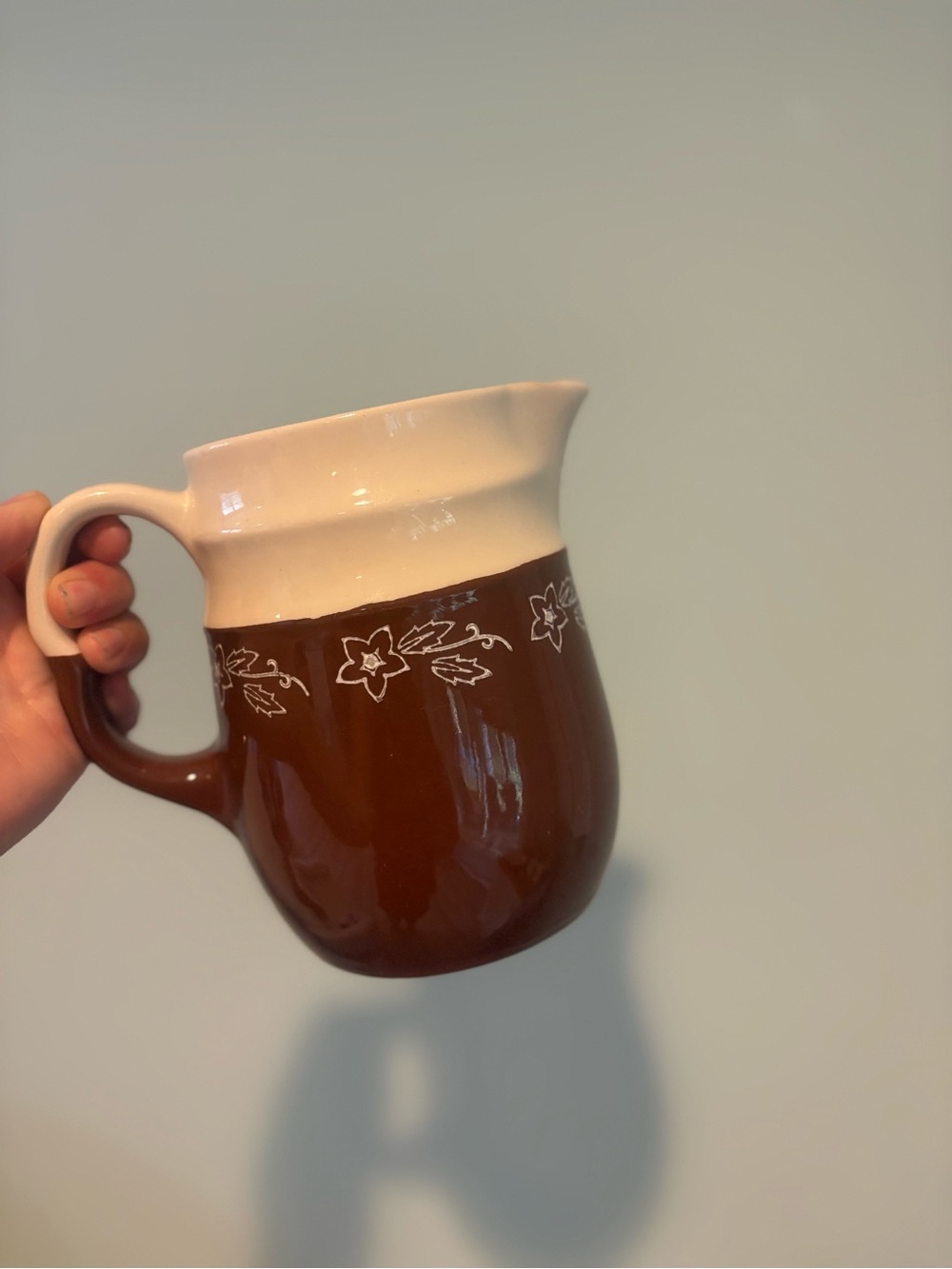 Vintage Oxford Pottery stoneware pitcher 🤎